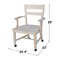 International Concepts Dining Chair with Casters, Unfinished C-226 - alternate 3